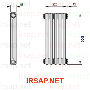 Радиатор IRSAP Tesi 21000/5 T12 CL 01